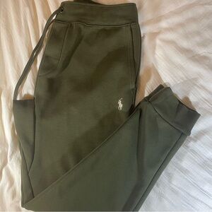 Polo Ralph Lauren Olive Green tech fleece joggers Size S